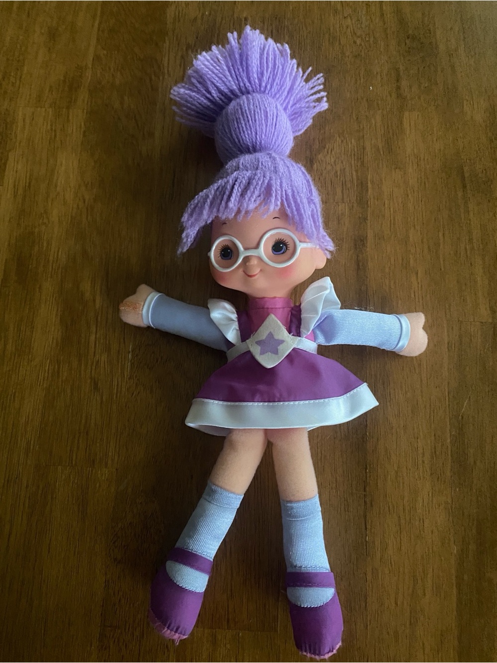 Vintage 80s Rainbow Brite Shy Violet Plush Doll